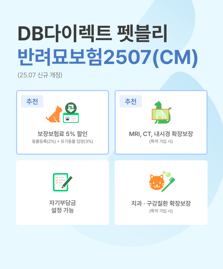 DB다이렉트 펫블리 반려묘보험2507(CM)